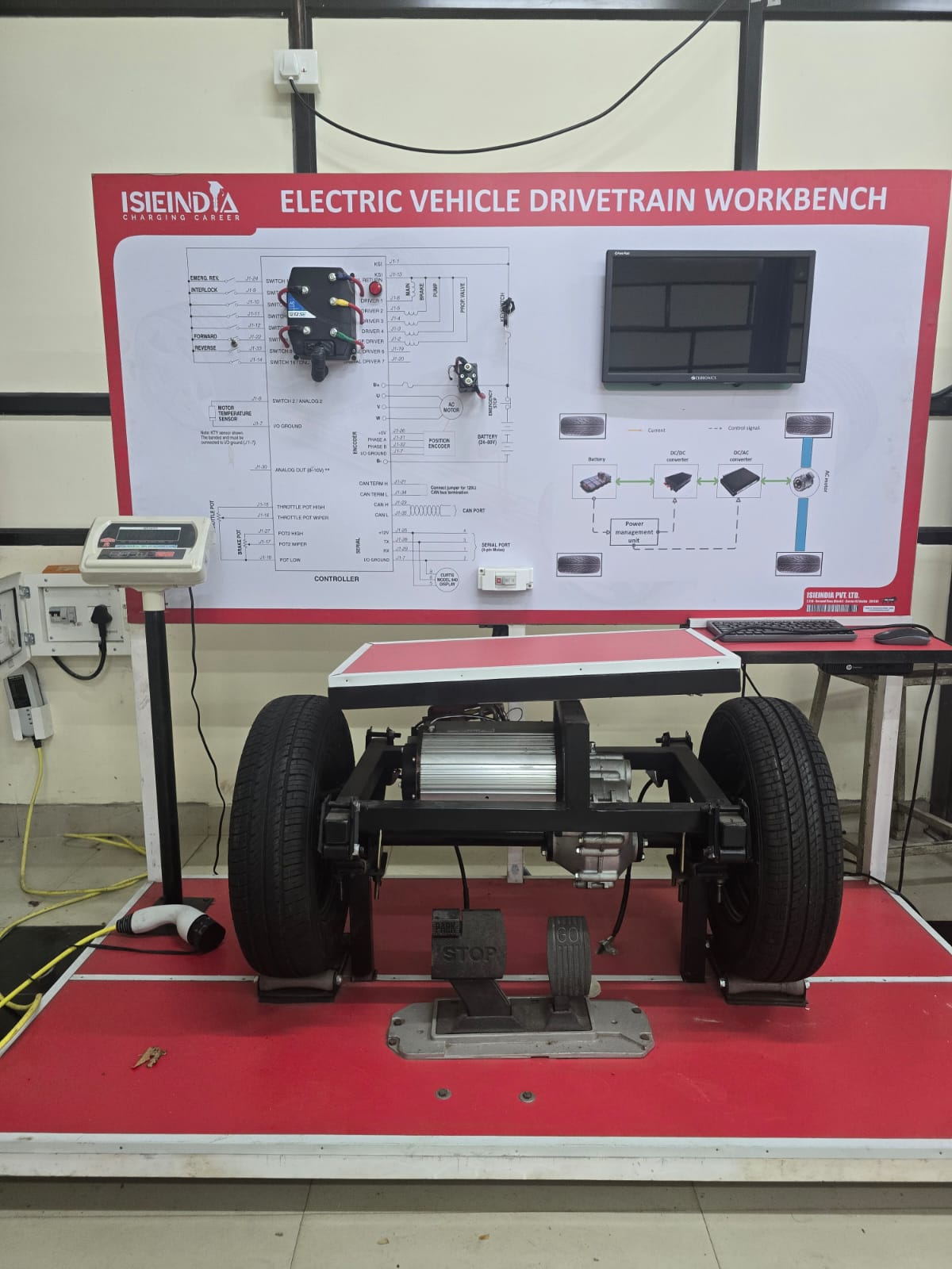 Electric Vehicle power train Workbech